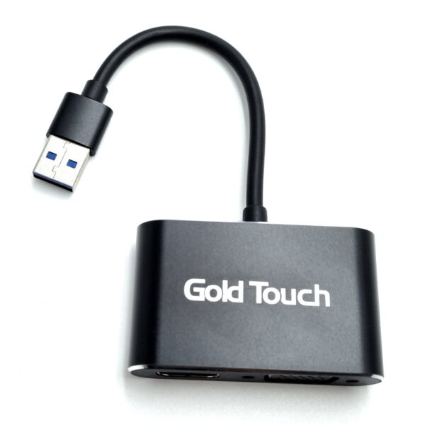 USB3.0 To VGA & HDMI Adapter Gold Touch