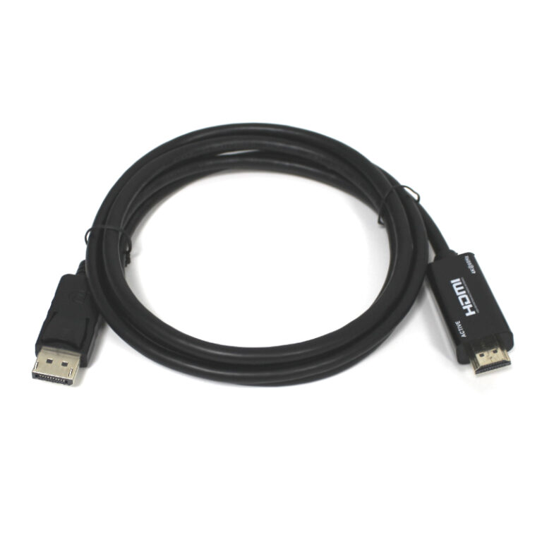 Active DP To HDMI 4K60Hz Cable 1.8m Gold Touch